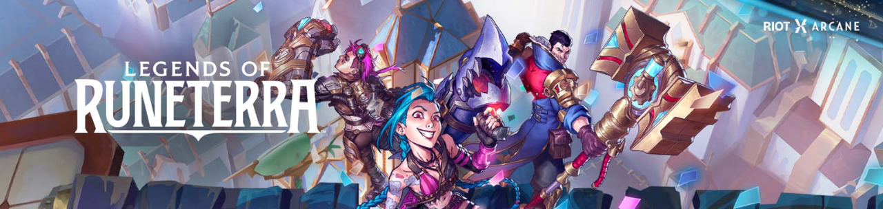 Personagens de Legends of Runeterra em ação