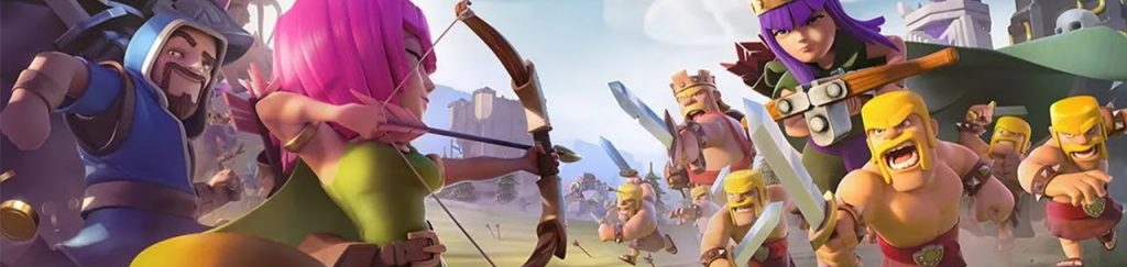 Modelo de Bullets para Simplifica (8) Personagens de Clash of Clans em batalha épica