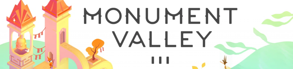 Modelo de Bullets para Simplifica (9) Arte do jogo Monument Valley III em estilo minimalista.