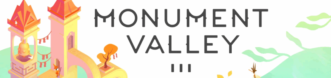Modelo de Bullets para Simplifica (9) Arte do jogo Monument Valley III em estilo minimalista.