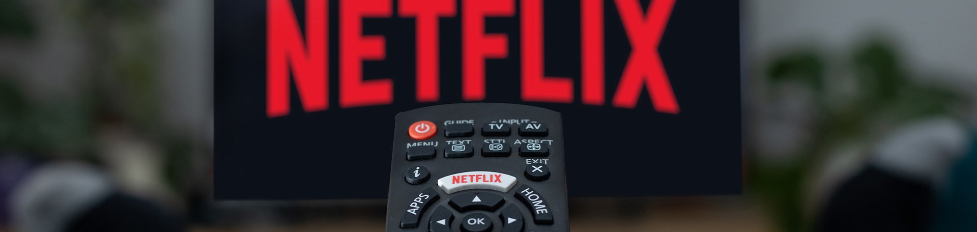 Controle de TV ligando na Netflix
