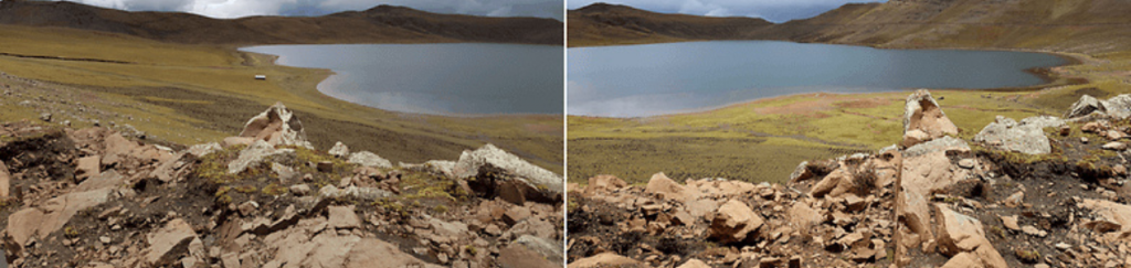 Modelo de Bullets para Simplifica (12) Paisagem montanhosa com lago e vegetação ao redor