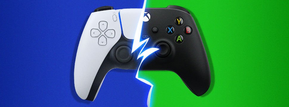 Controle do Play 5 vs Xbox