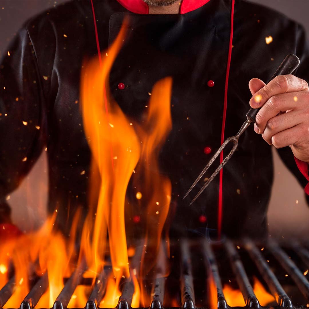 chef na churrasqueira