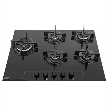 4. Cooktop a Gás 5 Bocas Tripla Chama Franke