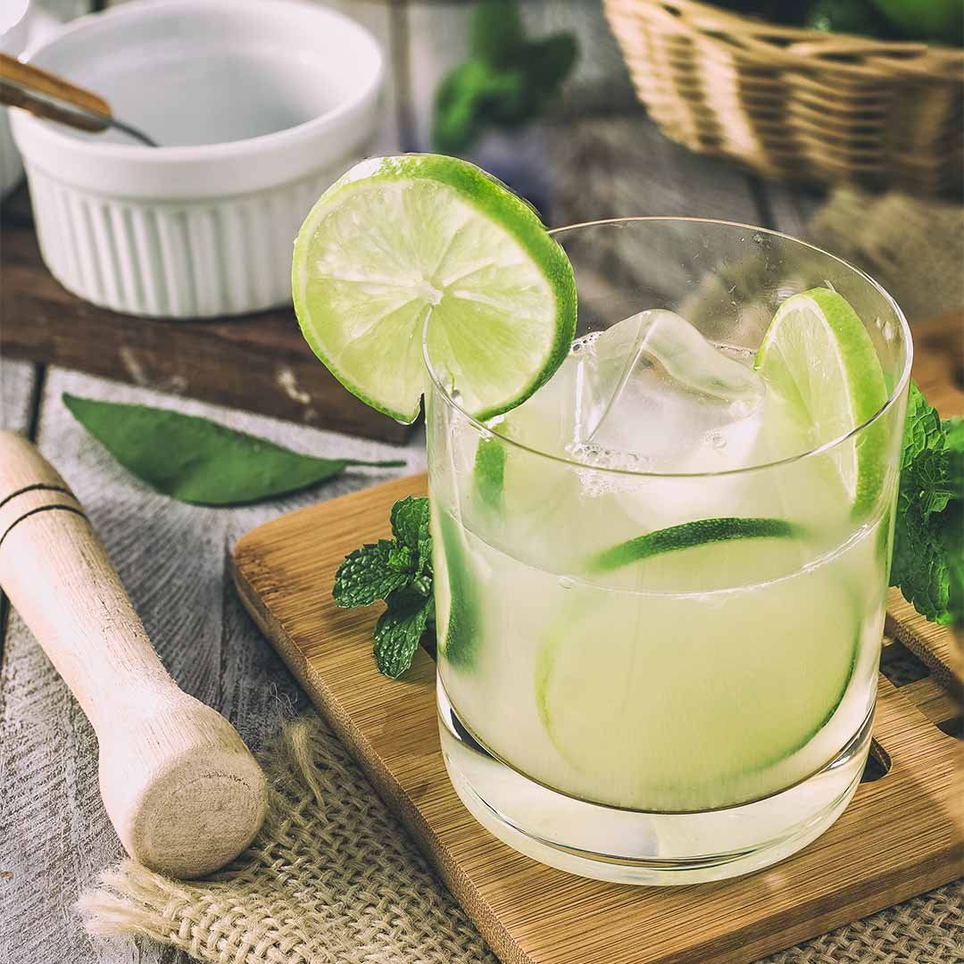 Copo de caipirinha