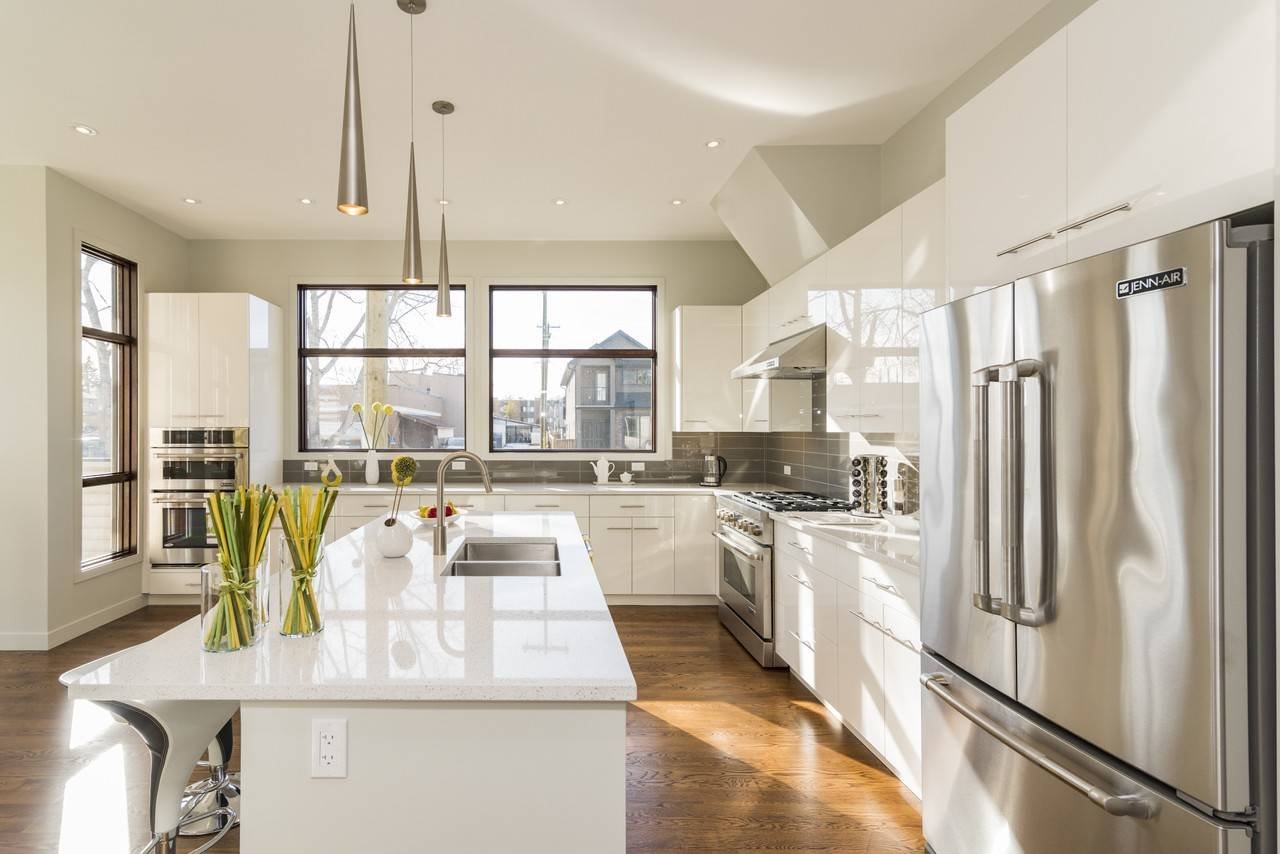 beautiful shot modern house kitchen