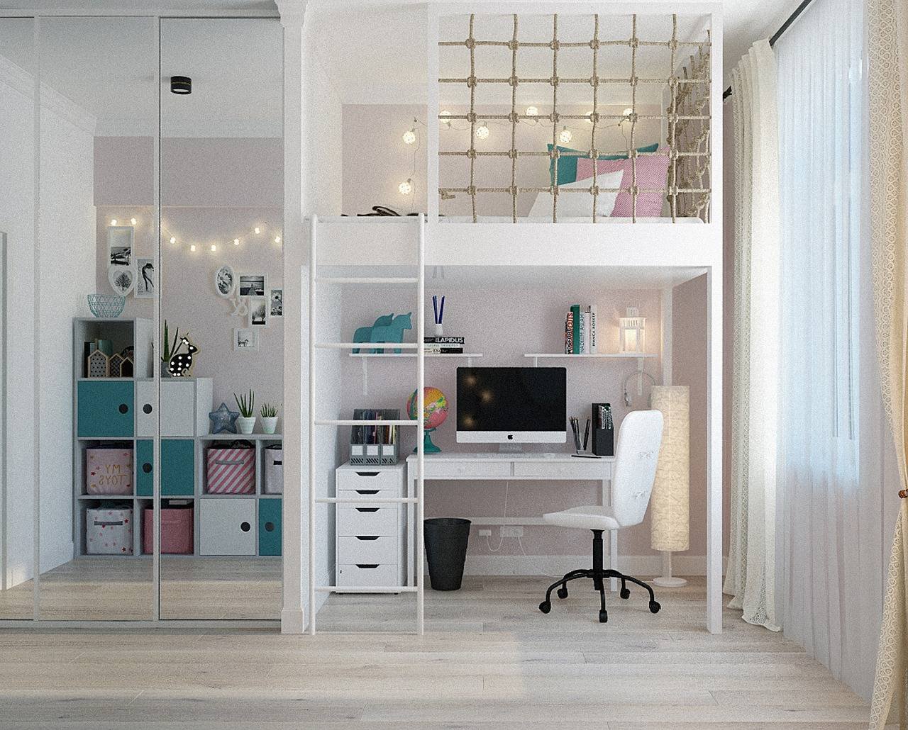 quarto minimalista branco