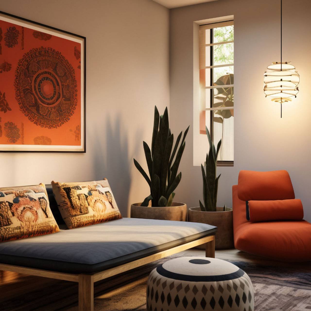 interior decoration inspired by mexican folklore