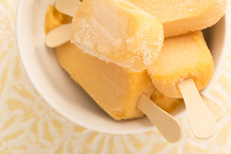 O leite condensado deixa a paleta bem cremosa