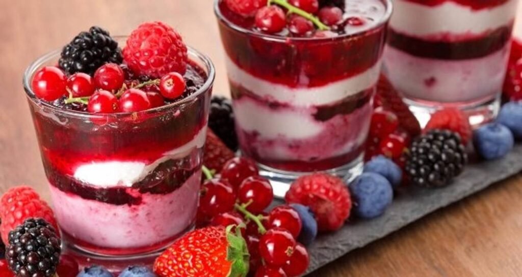 Creme de frutas vermelhas Creme de frutas vermelhas